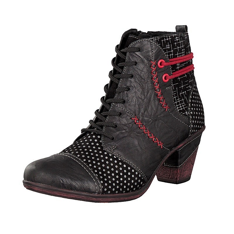 Botins Rieker D8786-02 Para Mulher - Pretas